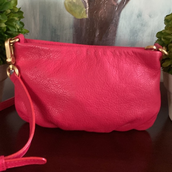 MARC BY MARC JACOBS🩷POP PINK🩷 "CLASSIC Q PERCY" 💯% COW LEATHER CROSSBODY BAG - Picture 8 of 17
